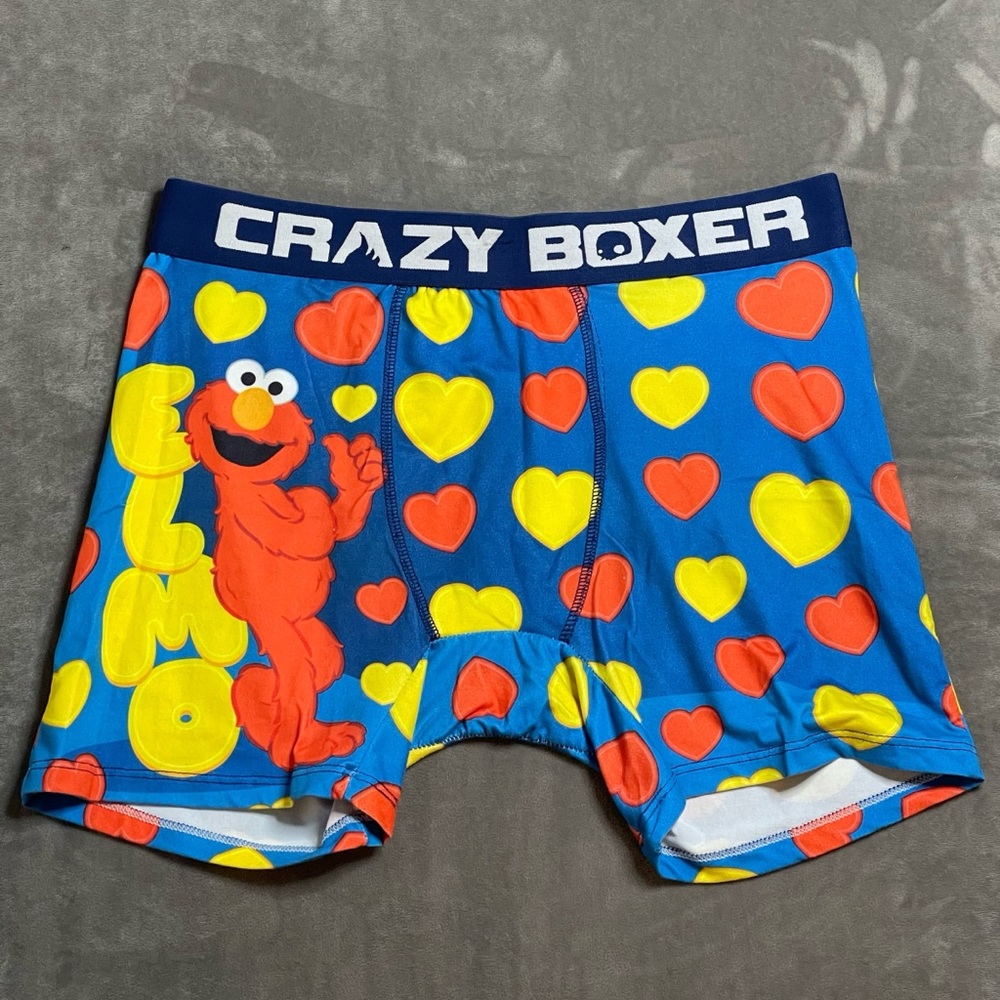 Elmo Crazy Boxer Briefs Size L